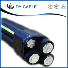 Antenne gebündelt Kabel XLPE isoliert Duplex / Triplex / Quadruplex ABC-Kabel